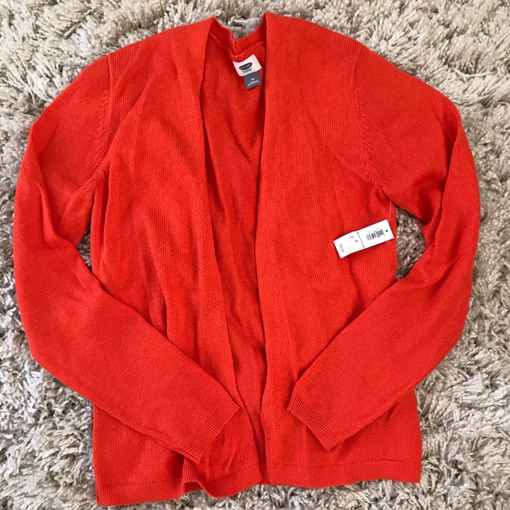 Orange cardigan